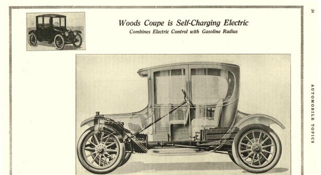 Ko je pronalazač električnog automobila? https://commons.wikimedia.org/wiki/OODS Electric Woods Coupe is Self-Charging Electric Woods Motor Vehicle Co. Chicago, ILL